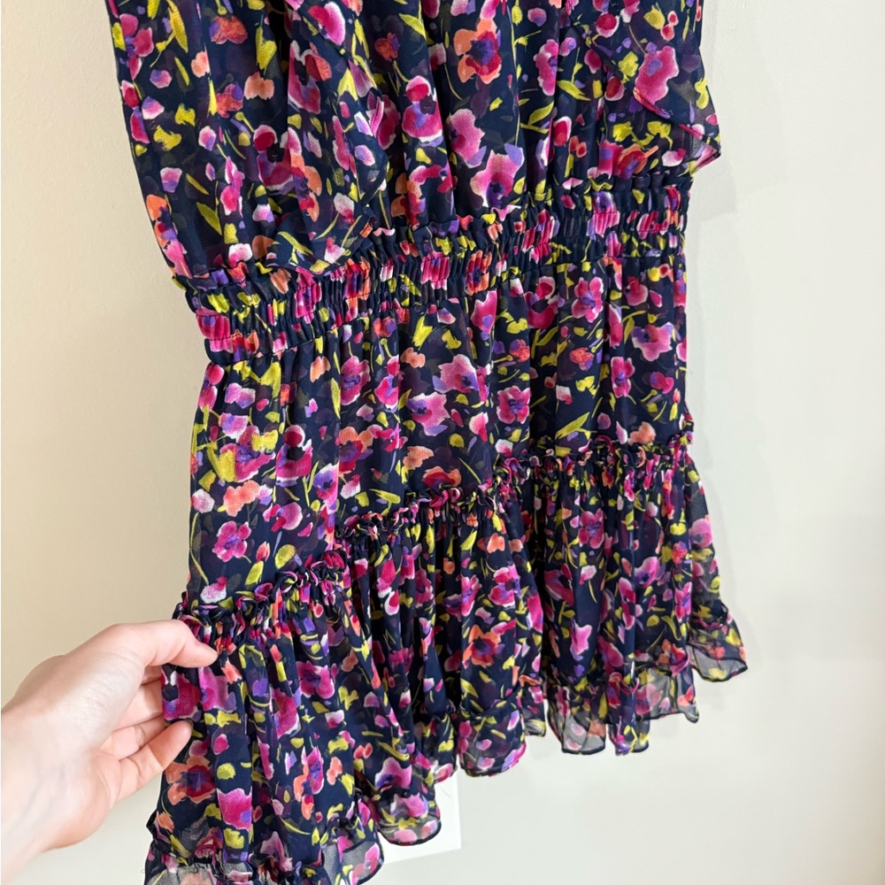 Misa Los Angeles Gino’s Floral Mini Dress - Purple/Pink - Size Small - Picture 10 of 11
